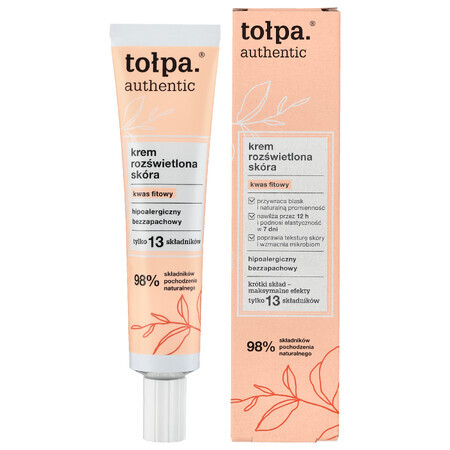 Tolpa Authentic, crème éclaircissante, acide phytique, 40 ml