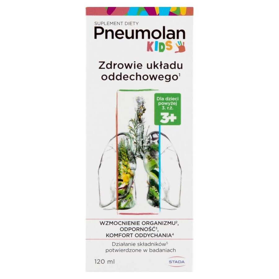 Pneumolan Kids, Sirup für Kinder ab 3 Jahren, 120 ml