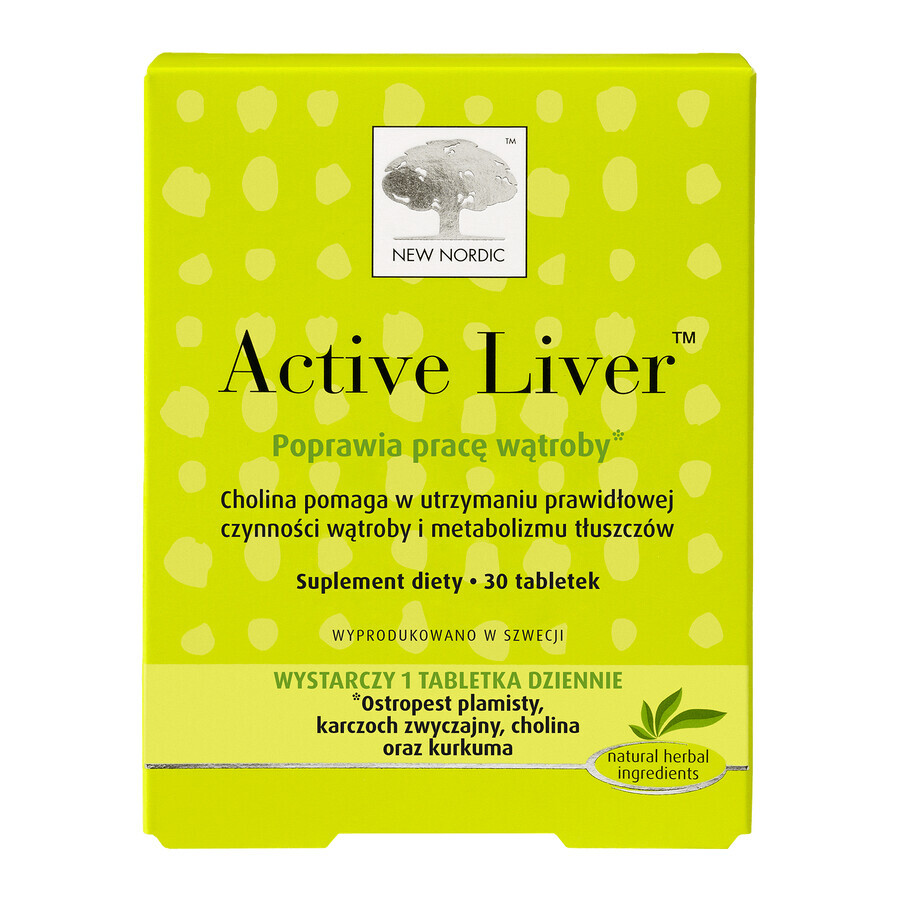 New Nordic Active Liver, 30 comprimés