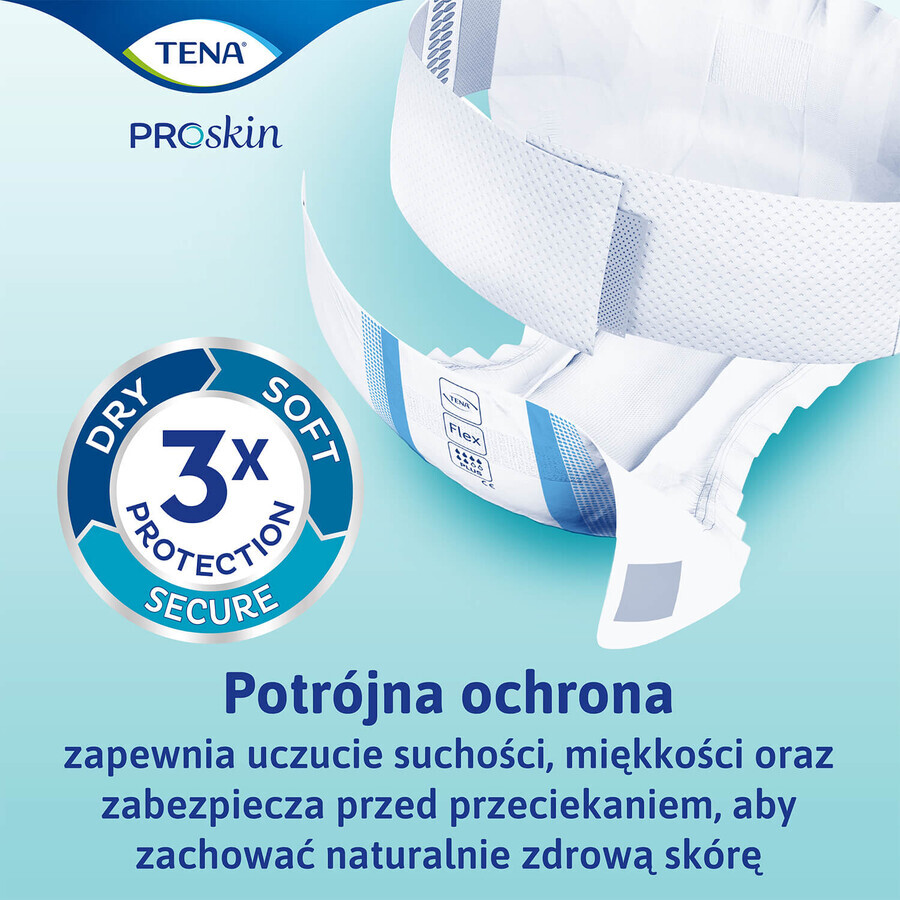 Tena Flex ProSkin, pantalones pañales, talla L, 83-120 cm, Plus, 30 piezas