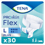 Tena Flex ProSkin, pantalones pañales, talla L, 83-120 cm, Plus, 30 piezas