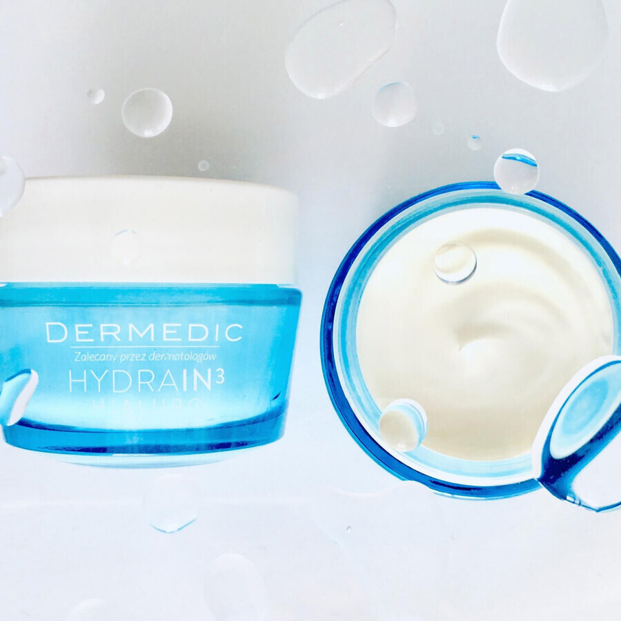 Dermedic Hydrain 3 Hialuro, deep moisturizing cream, sensitive, dry and dehydrated skin, 50 ml