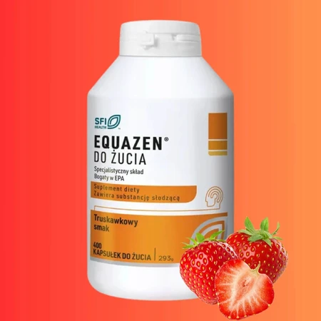 Equazen, strawberry flavor, 240 chewable capsules, Qpharma