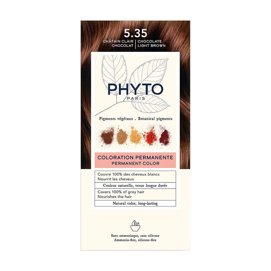 Phyto Color, Haarfärbemittel, 5,35 Goldmahagoni, 1 Stück