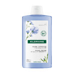 Klorane, Shampoo auf Flachsfaserbasis für dünnes und glanzloses Haar, 400 ml