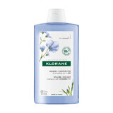 Klorane, Shampoo auf Flachsfaserbasis für dünnes und glanzloses Haar, 400 ml