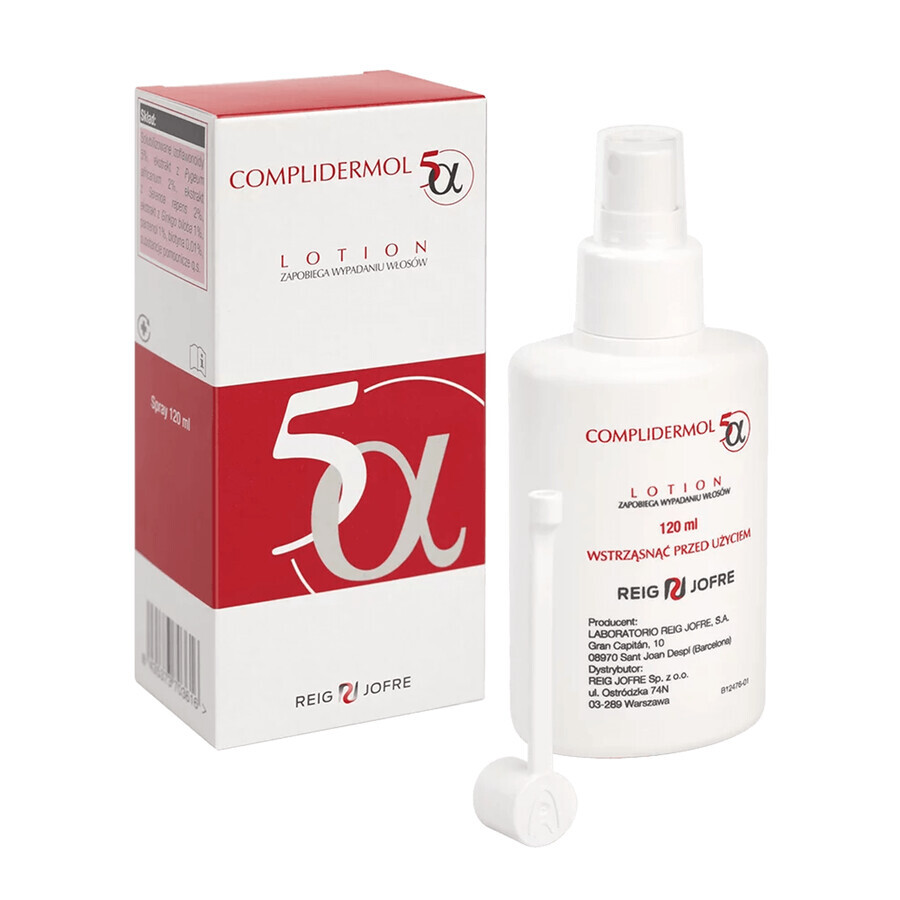 Complidermol 5 alfa, lozione per capelli, 120 ml