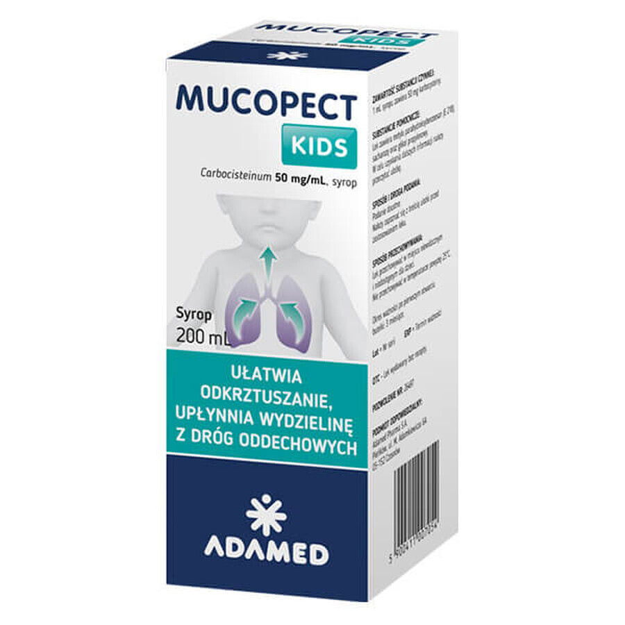 Mucopect Kids 50 mg/ml, Sirup für Kinder, 200 ml