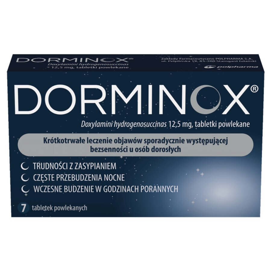 Dorminox 12,5 mg, 7 Filmtabletten