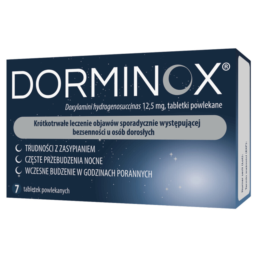 Dorminox 12,5 mg, 7 Filmtabletten