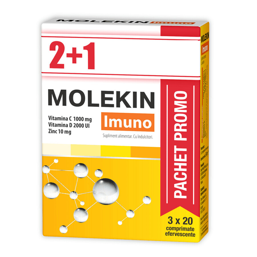 Molekin Imuno, 40 + 20 comprimate efervescente, Zdrovit