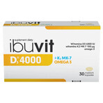 Ibuvit D3 4000 + K2 MK-7 Omega 3, 30 Weichkapseln