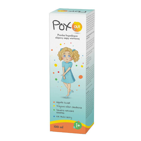 PoxOUT, foam for the relief of chicken pox symptoms, 100 ml