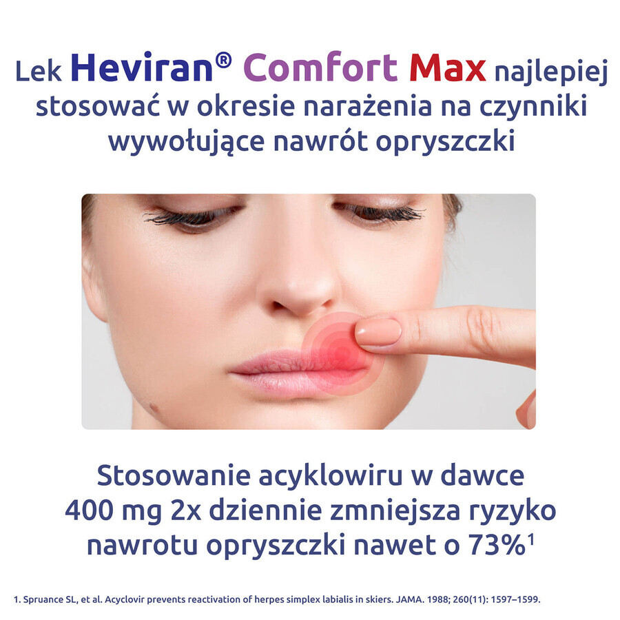 Heviran Comfort Max 400 mg, 60 tablets