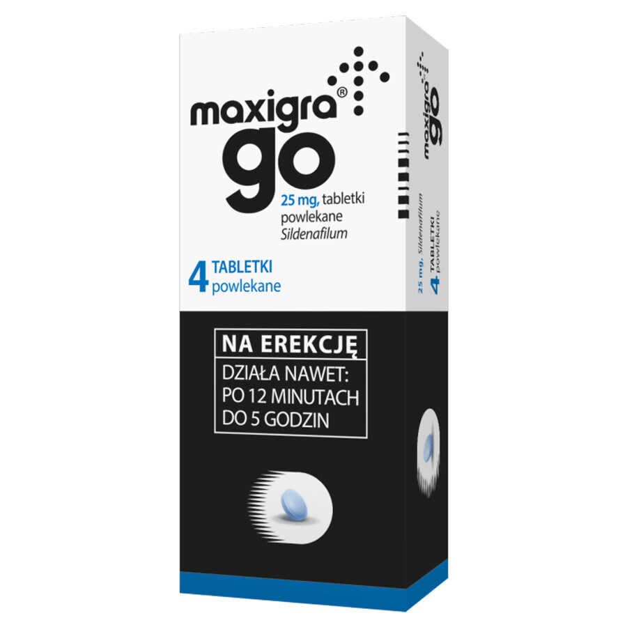 Maxigra Go 25 mg, 4 Filmtabletten