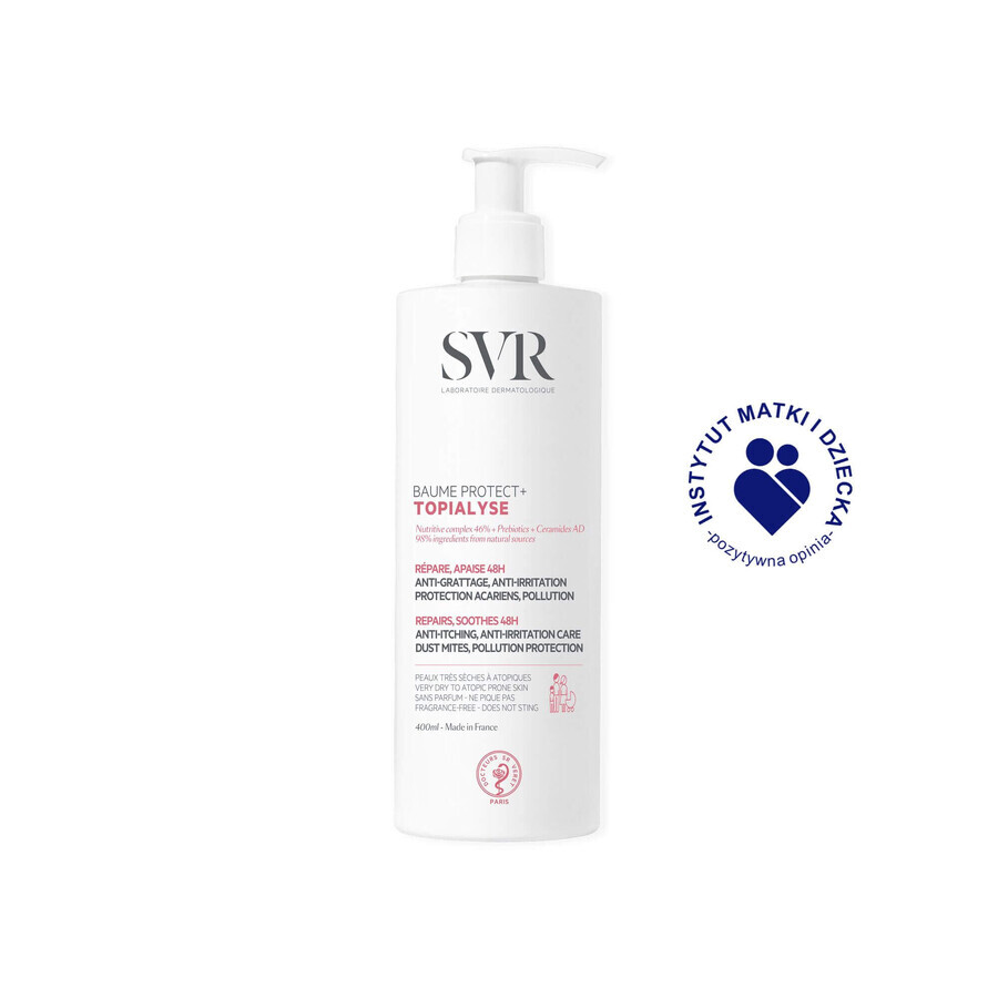 SVR Topialyse Baume Protect+, lotion protectrice, 400 ml