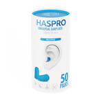 Haspro Tube, Ohrstöpsel, blau, 100 Stück