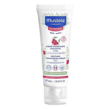 Mustela Bebe Enfant, Soothing Face Moisturizer for Very Sensitive Skin, From Birth, 40ml