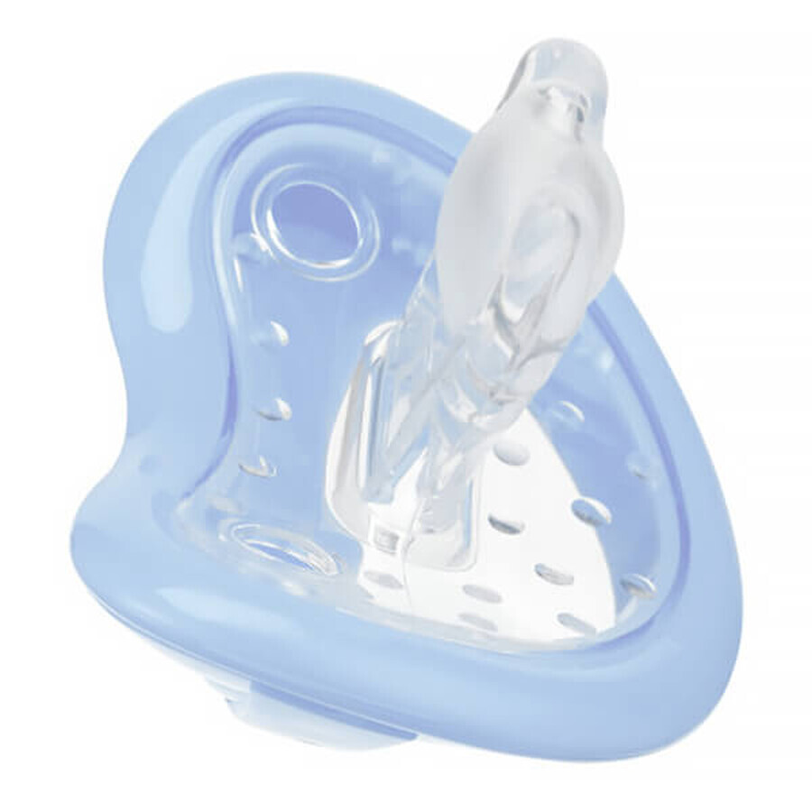 Curaprox Baby, succhietto in silicone, blu, misura 2, da 2,5 anni, 1 pezzo