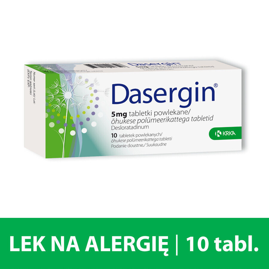 Dasergin 5 mg, 10 Filmtabletten