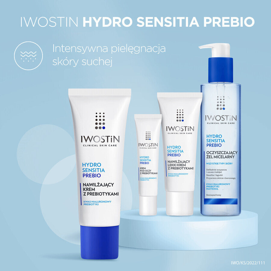 Iwostin Hydro Sensitia Prebio, feuchtigkeitsspendende Creme mit Präbiotika, empfindliche, trockene und sehr trockene Haut, 50 ml