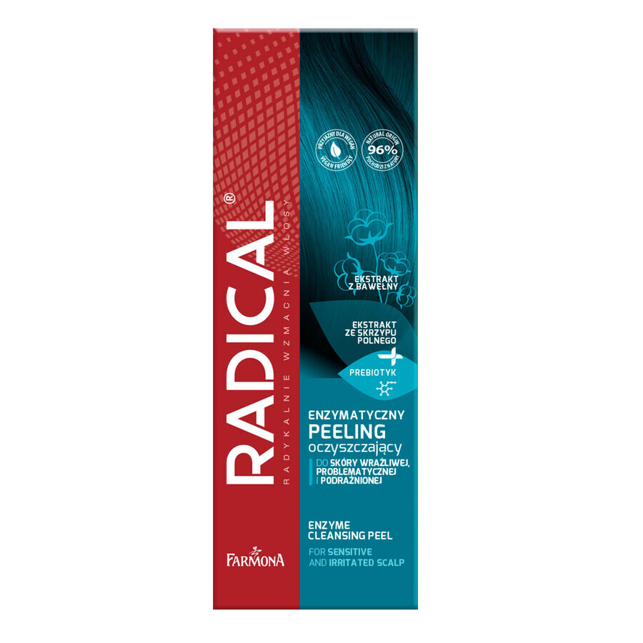 Farmona Radical, scrub detergente enzimatico per pelli sensibili, problematiche e irritate, 75 ml