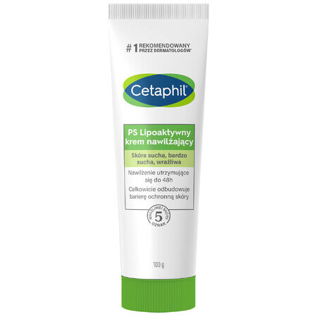 Cetaphil PS, lipoaktive Feuchtigkeitscreme, trockene, sehr trockene, empfindliche Haut, 100 g