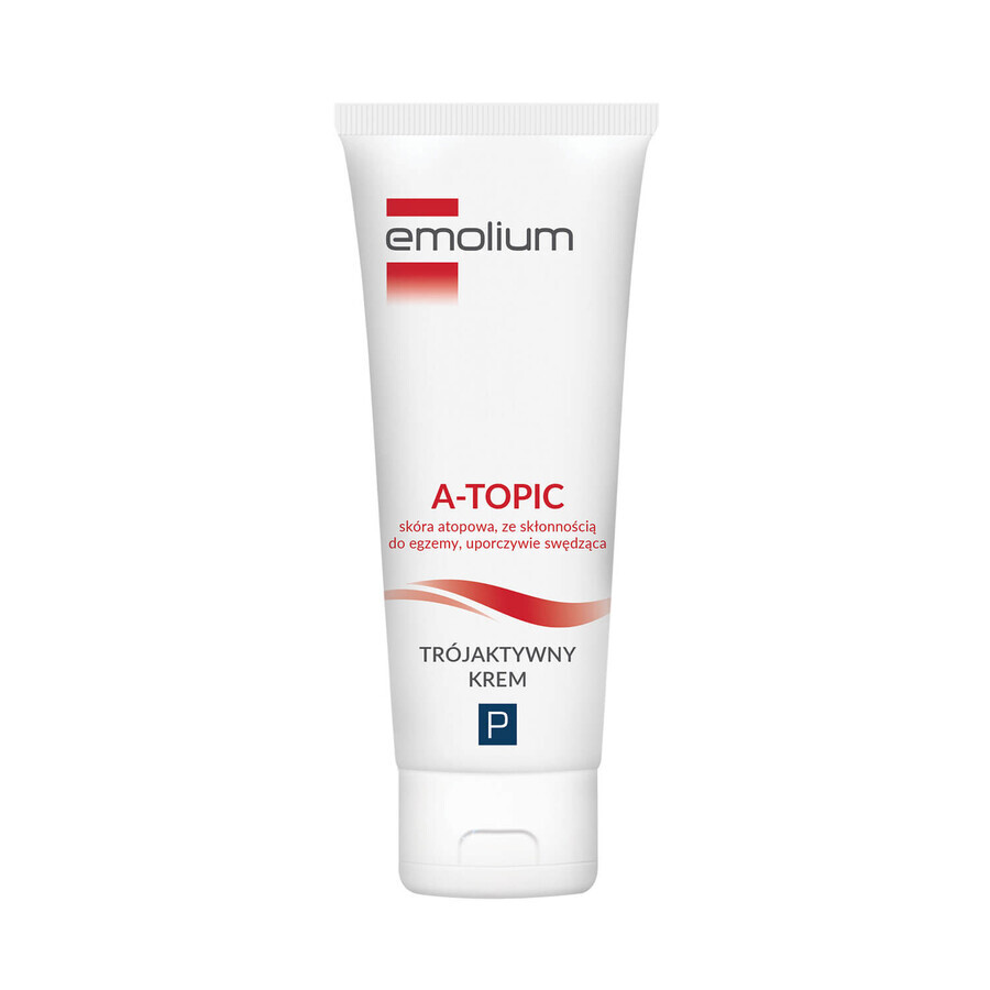 Emolium A-Topic, crema tres activos para pieles atópicas, secas y con picor persistente, a partir de 1 mes, 50 ml