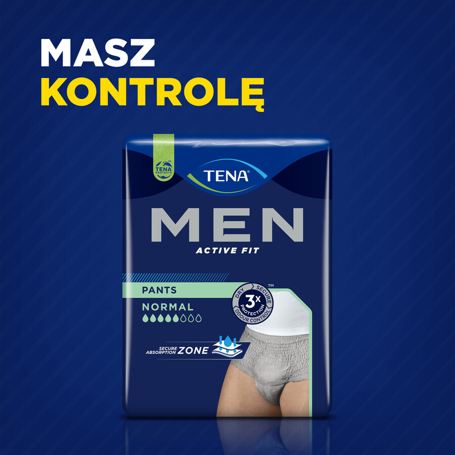 Tena Men Active Fit Pants, slip absorbant pour hommes, taille L/XL, 95-130 cm, Normal, 30 pièces