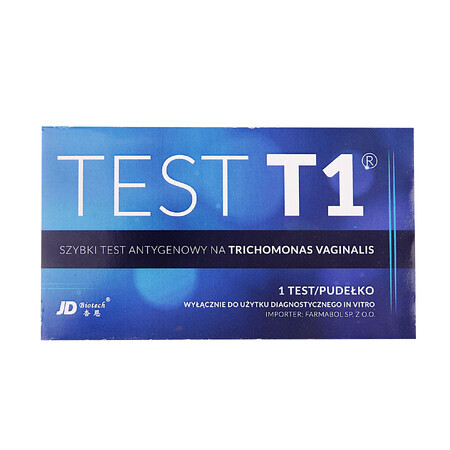 JD Biotech Test T1, prueba rápida de antígenos para Trichomonas vaginalis, 1 pieza