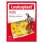 Leukoplast Kids, Verbandspflaster für Kinder, wasserfest, 6 cm x 1 m, 1 Stück