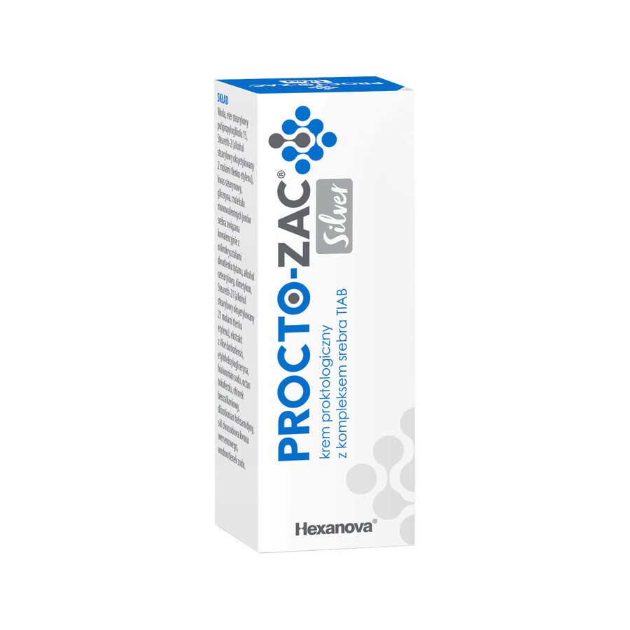 Procto-Zac Silver, proktologische Creme mit TIAB-Silberkomplex, 25 ml