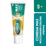 Corega Power Max Fixation + Cover, Fixiercreme für Zahnersatz, mint, 40 g