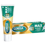 Corega Power Max Fixation + Cover, Fixiercreme für Zahnersatz, mint, 40 g