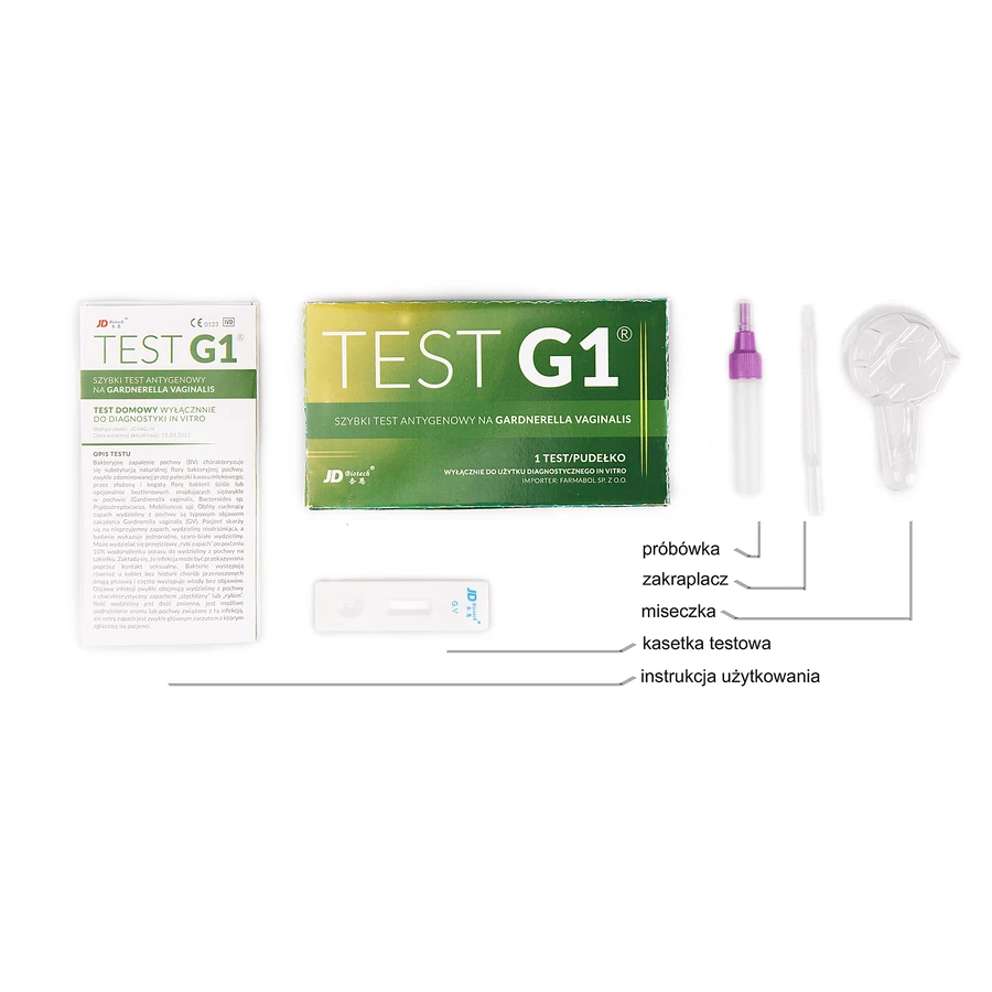 JD Biotech Test G1, Antigen-Schnelltest für Gardnerella vaginalis, 1 Stück