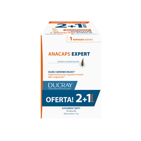 Ducray Anacaps Expert Set, 2 x 30 Kapseln + 30 Kapseln gratis