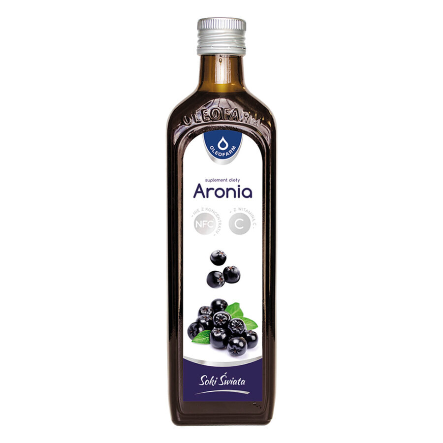 Oleofarm Säfte der Welt Aronia mit Vitamin C, 490 ml SHORT DATE