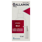 Ballamin, Vitamin B12 100 µg, Mundspray, 15 ml