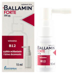 Ballamin Forte, Vitamin B12 500 µg, Mundspray, 15 ml