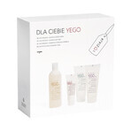 Ziaja Yego Set, Duschgel und Shampoo, 400 ml + Duschgel und Shampoo, 2 x 200 ml + Aftershave Balsam, 80 ml KURZFRISTIGE