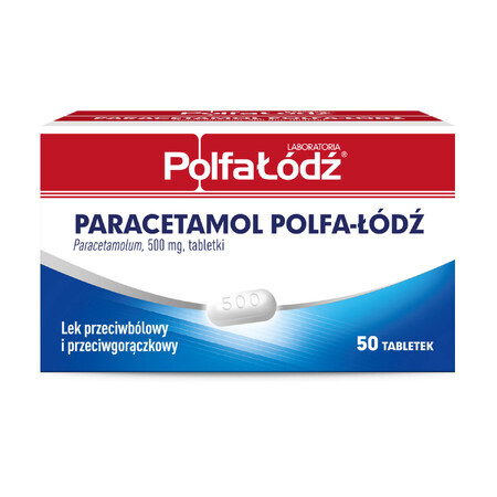 Laboratoria PolfaŁódź Paracetamol 500 mg, 50 Tabletten