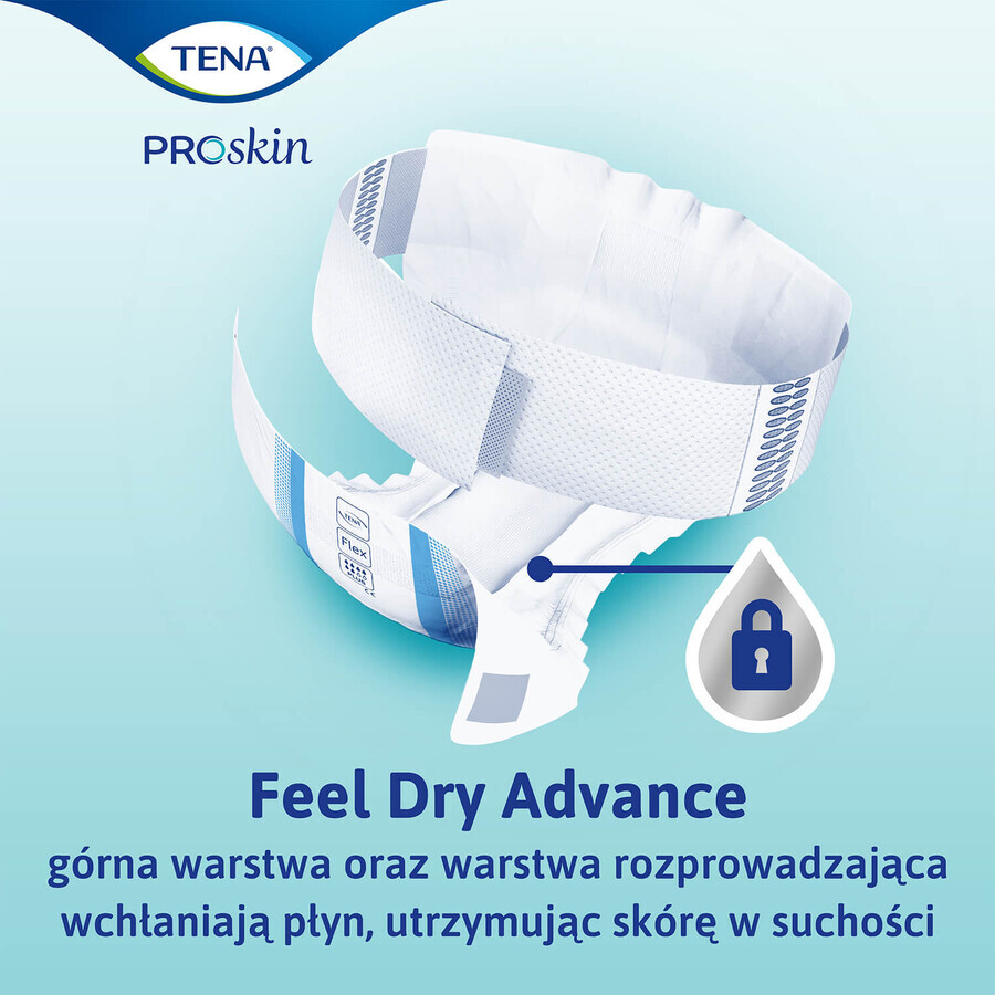 Tena Flex ProSkin, pannolini, taglia XL, 105-153 cm, Plus, 30 pz.