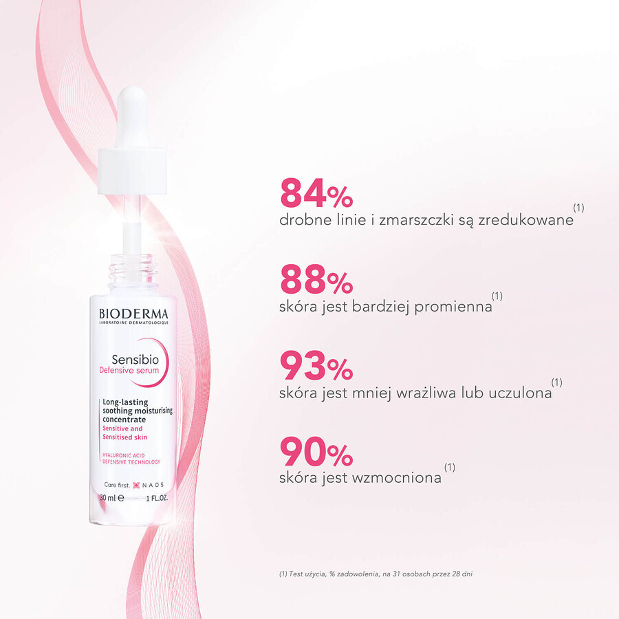 Bioderma Sensibio Defensive, ser hidratant facial calmant, piele sensibilă, 30 ml