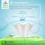 Opharm Baby Wipes, toallitas húmedas, 99% agua, 64 unidades