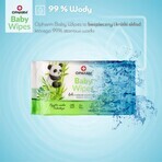 Opharm Baby Wipes, toallitas húmedas, 99% agua, 64 unidades