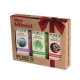 Pureo Power of Love Set, natürliche ätherische Öle, Eukalyptus, Lavendel, Weihnachtsduft, 3 x 10 ml