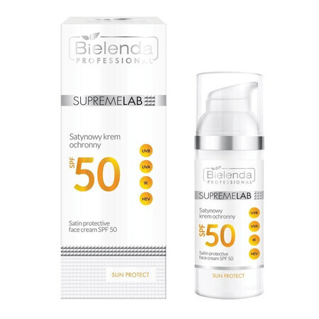 Bielenda Professional Supremelab Sun Protect, satinierte Schutzcreme, SPF 50, 50 ml