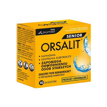 Orsalit Senior, lichid de rehidratare orală, 10 pliculețe