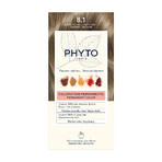 Phyto Phytocolor, permanente Haarfarbe, 8.1 helles Aschblond, 50 ml