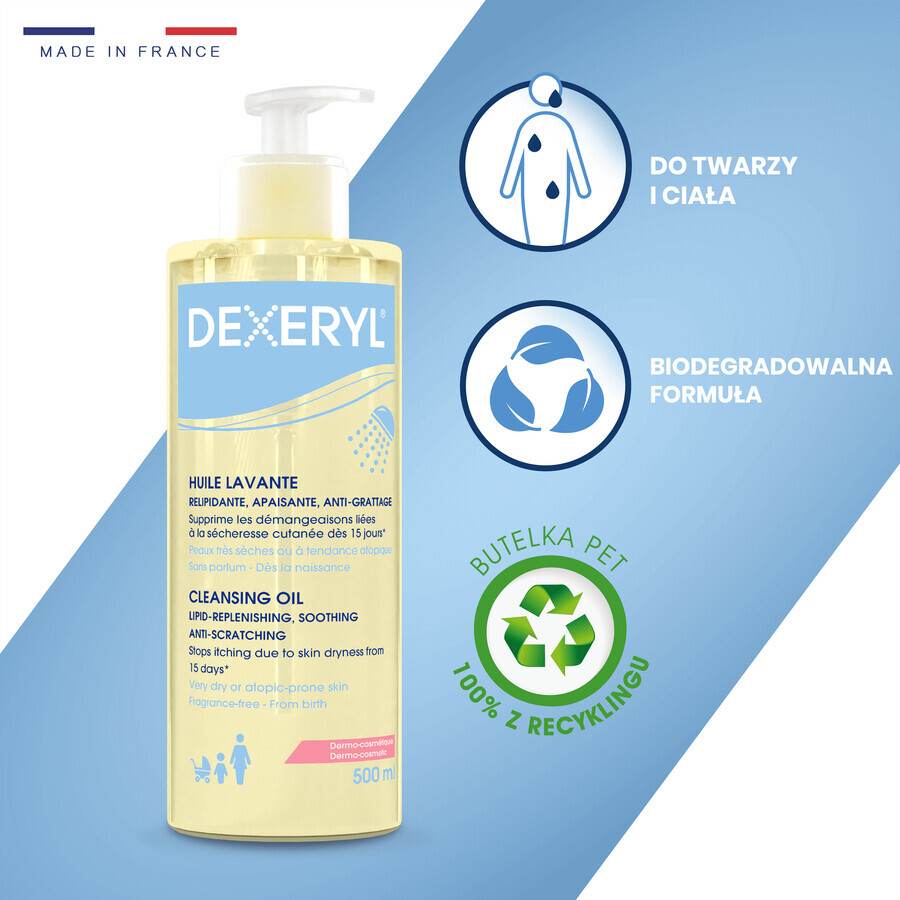 Dexeryl, Körperwaschöl, 500 ml